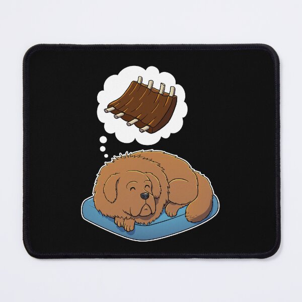 Item preview, Tibetan Mastiff dreaming about Barbecue Ribs designed and sold by DoggieDelights.
