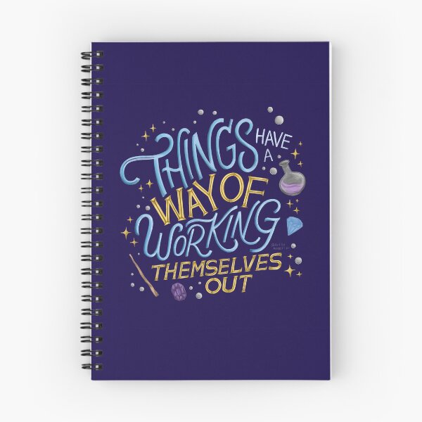 Item preview, Things Have A Way of Working Themselves Out Illustration Drawing Typography Lettering Manifestation Art Inspiration  designed and sold by Amber  Liu.
