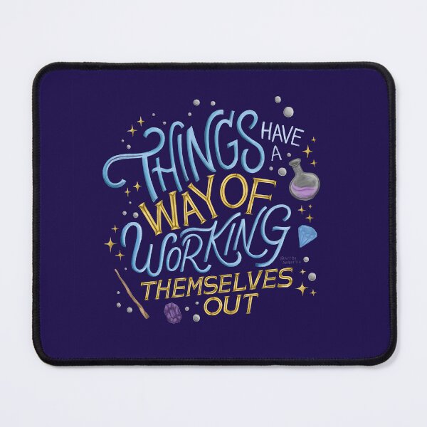 Item preview, Things Have A Way of Working Themselves Out Illustration Drawing Typography Lettering Manifestation Art Inspiration  designed and sold by Amber  Liu.