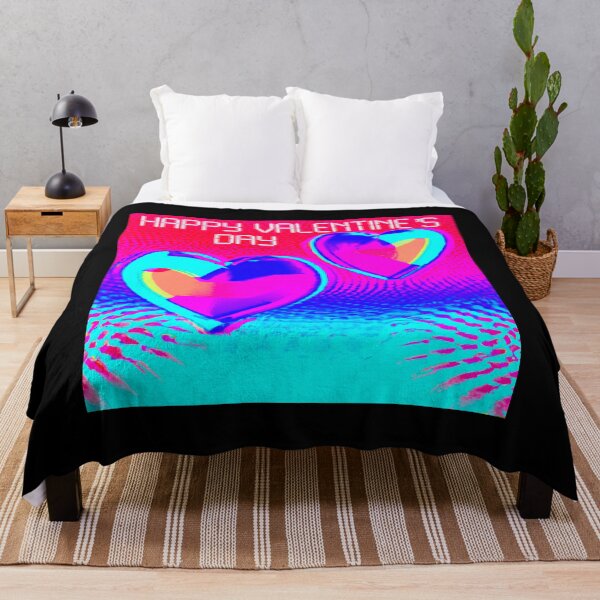 Item preview, Neon Psychedelic Valentine’s Day Blue Heart Love designed and sold by Vividality.
