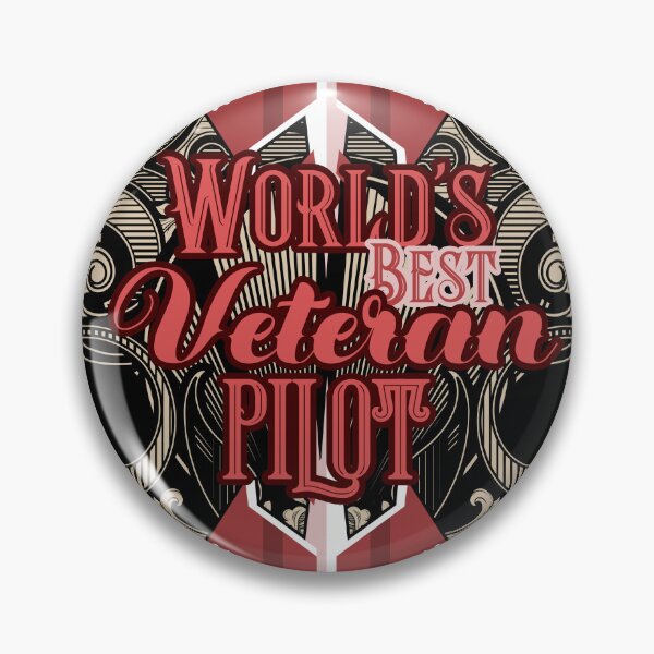 Item preview, World's Best Veteran Pilot - Red designed and sold by SpicyAviator.