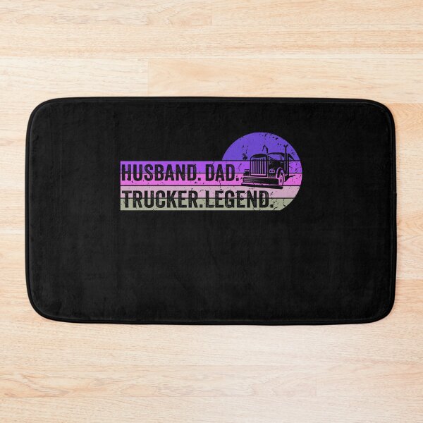 Item preview, Retro Vintage Husband Dad Trucker Legend | Funny Truck Driver Husband designed and sold by NewDayDesigns.