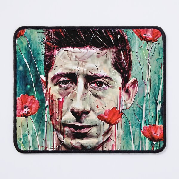 Item preview, Robert Lewandowski with poppies designed and sold by bogfl.