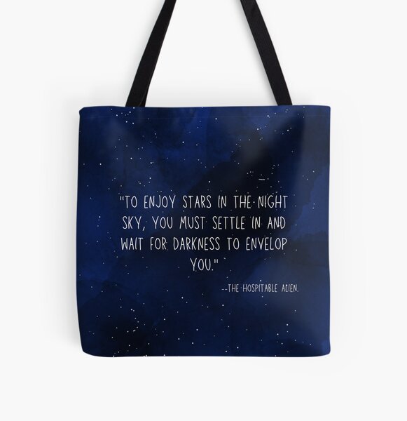 To enjoy the stars in the night sky  All Over Print Tote Bag