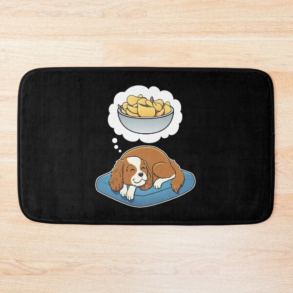 Item preview, Cavalier King Charles Spaniel dreaming about Potato Chips designed and sold by DoggieDelights.