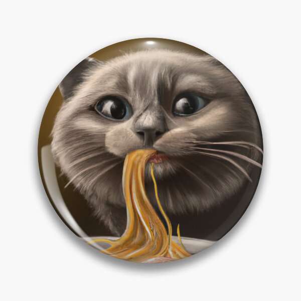 Artikelvorschau, Spaghetti essende Katze entworfen und verkauft von Annet KY.