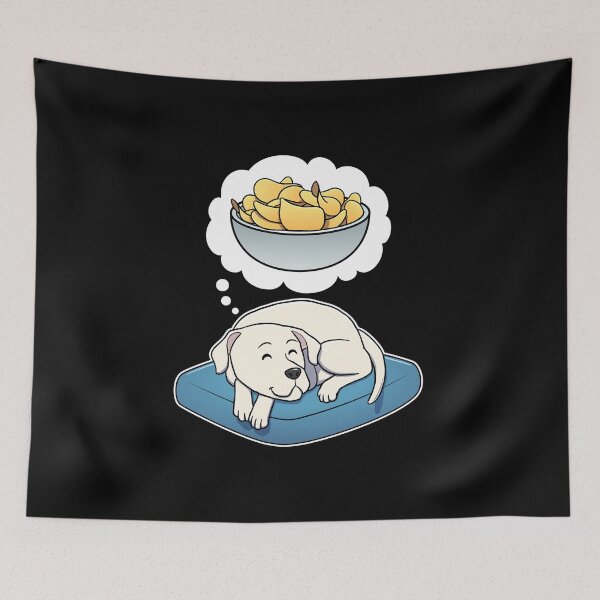 Item preview, Dogo Argentino dreaming about Potato Chips designed and sold by DoggieDelights.