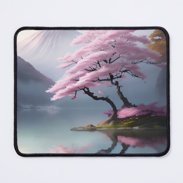 Item preview, Cherry Blossoms over the Lake designed and sold by Ellen Davis.