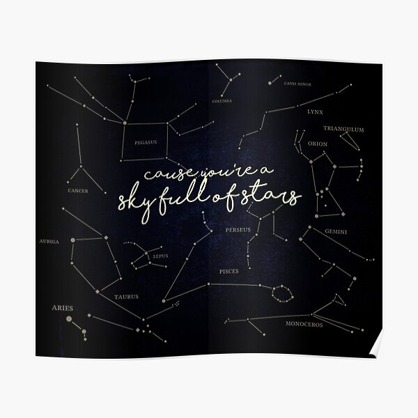 Sky Full Of Stars Poster