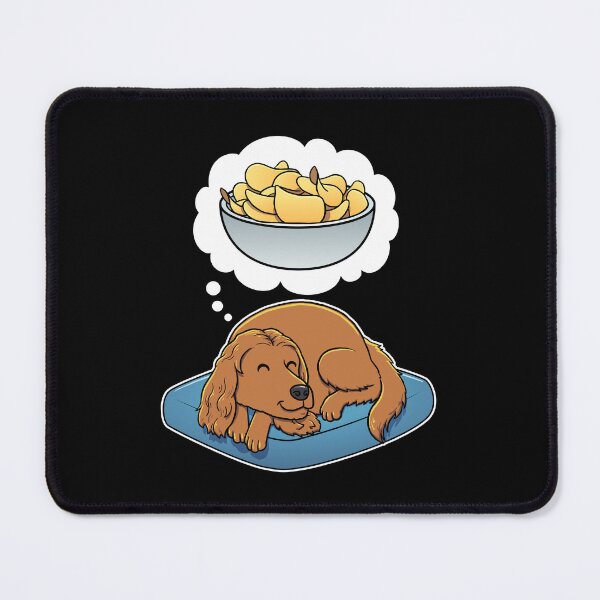 Item preview, English Cocker Spaniel dreaming about Potato Chips designed and sold by DoggieDelights.