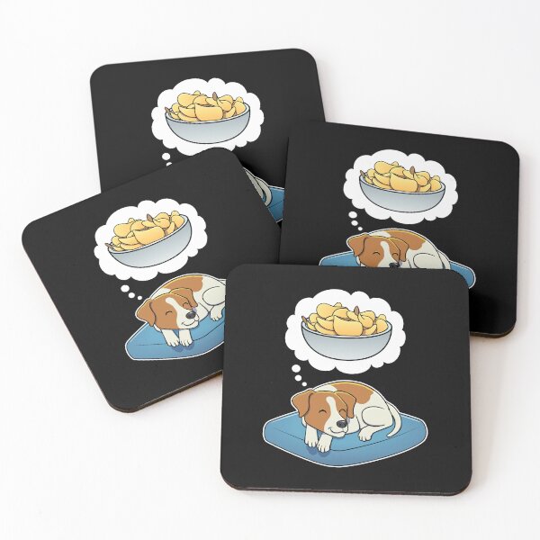 Item preview, Jack Russell Terrier dreaming about Potato Chips designed and sold by DoggieDelights.