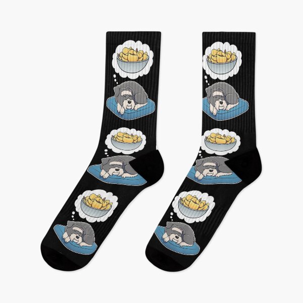 Item preview, Miniature Schnauzer dreaming about Potato Chips designed and sold by DoggieDelights.