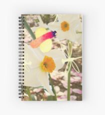 Motif jonquille libellule Spiral Notebook