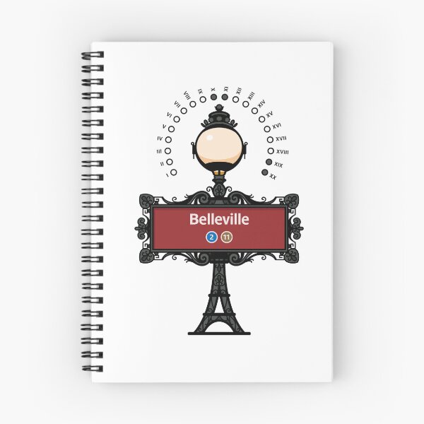 Item preview, Paris France Metro Sign Eiffel Tower - Belleville designed and sold by ClickForMore.
