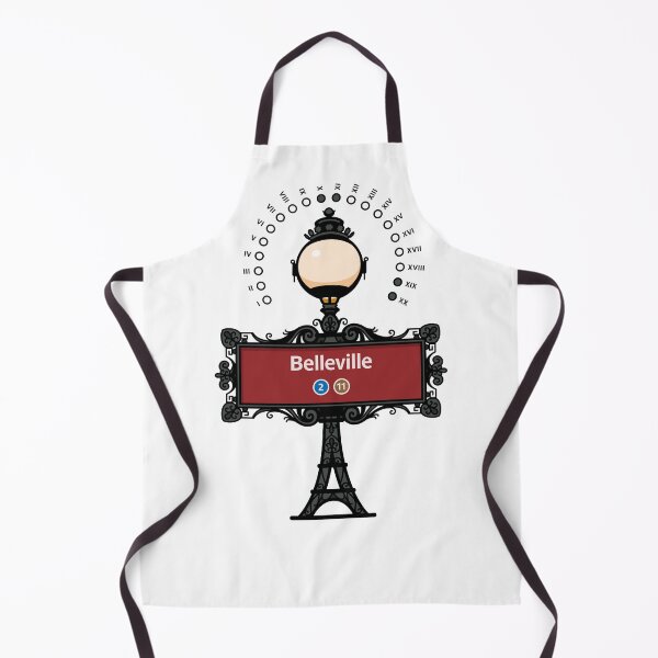 Item preview, Paris France Metro Sign Eiffel Tower - Belleville designed and sold by ClickForMore.