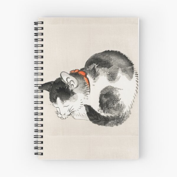 Item preview, Sleeping cat by Kōno Bairei (1844-1895). designed and sold by ToeTheArt.