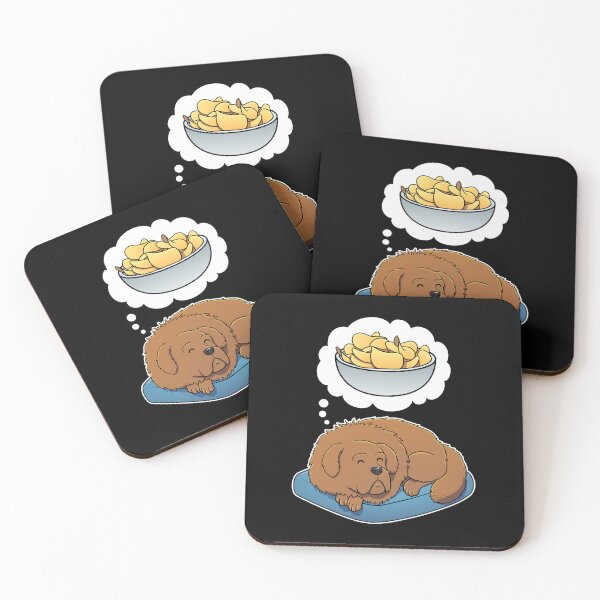 Item preview, Tibetan Mastiff dreaming about Potato Chips designed and sold by DoggieDelights.