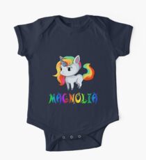 Magnolia Unicorn Kurzärmeliger Einteiler