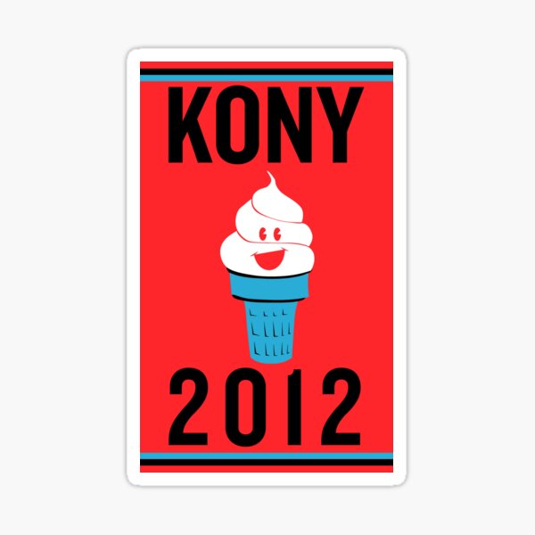 Kony 2012 Pun Tee Sticker