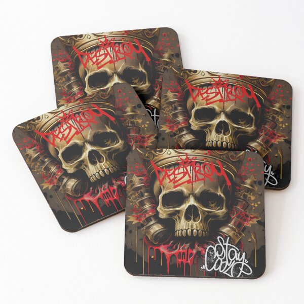 Item preview, Graffiti Style - Skull & Golden Crown Street Art designed and sold by The-Dark-Art.