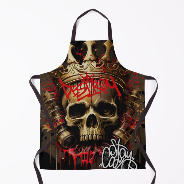 Item preview, Graffiti Style - Skull & Golden Crown Street Art designed and sold by The-Dark-Art.