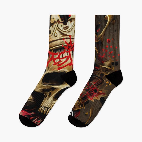 Item preview, Graffiti Style - Skull & Golden Crown Street Art designed and sold by The-Dark-Art.