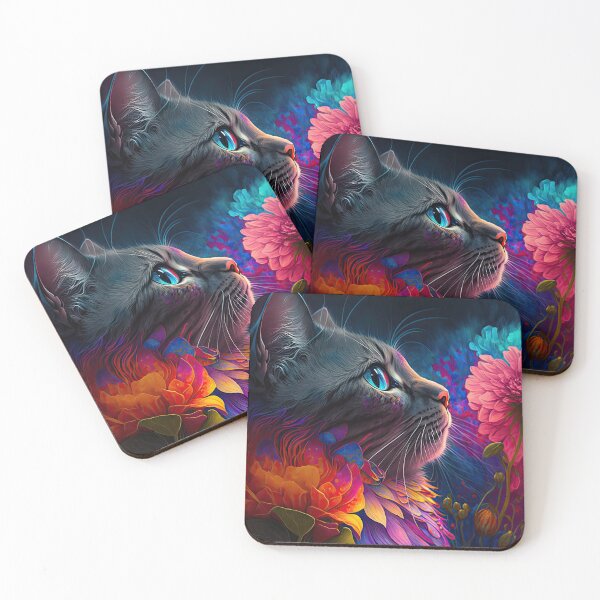 Item preview, Willow The Tabby Cat and The Flower Collection 4 designed and sold by idreamaboutcats.