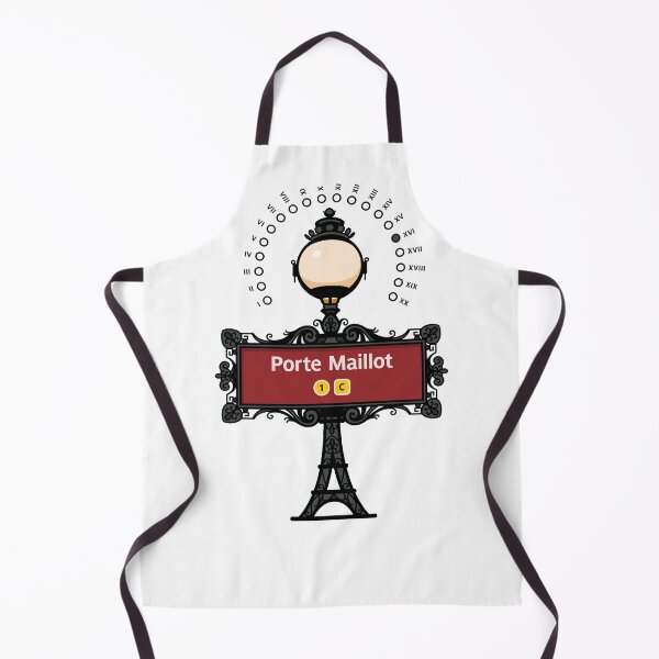 Item preview, Paris France Metro Sign Eiffel Tower - Porte Maillot designed and sold by ClickForMore.