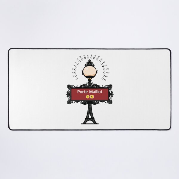 Item preview, Paris France Metro Sign Eiffel Tower - Porte Maillot designed and sold by ClickForMore.