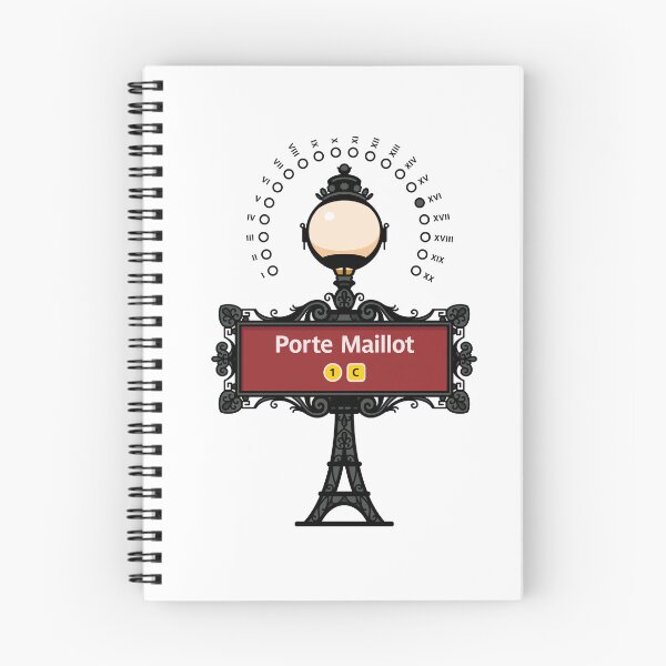Item preview, Paris France Metro Sign Eiffel Tower - Porte Maillot designed and sold by ClickForMore.