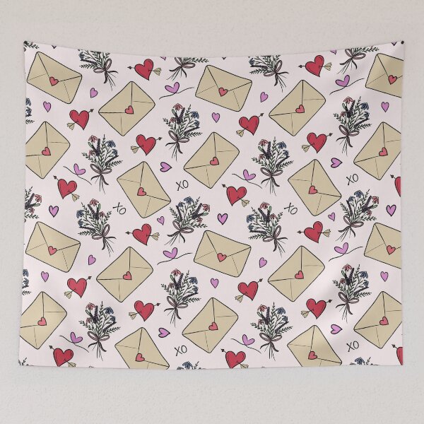 Item preview, Love Letter and Cupid Arrow Pattern designed and sold by CreativeDraws42.