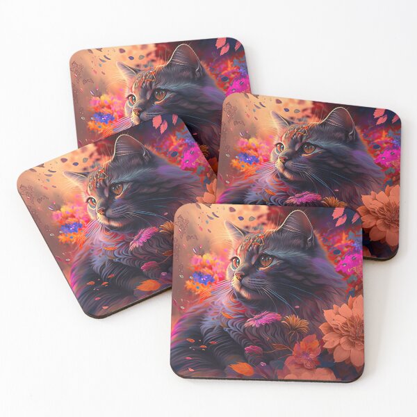 Item preview, Willow The Tabby Cat and The Flower Collection 8 designed and sold by idreamaboutcats.