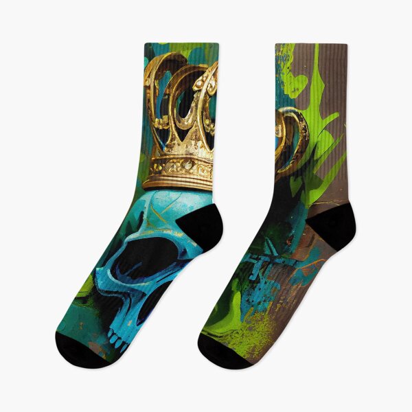 Item preview, Graffiti Style - Skull & Golden Crown Street Art designed and sold by The-Dark-Art.