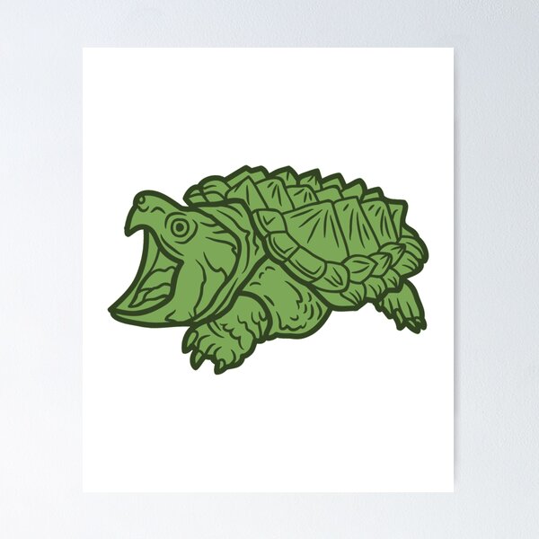Item preview, Alligator Snapping Turtle Reptile Wildlife designed and sold by wassim sadiki.