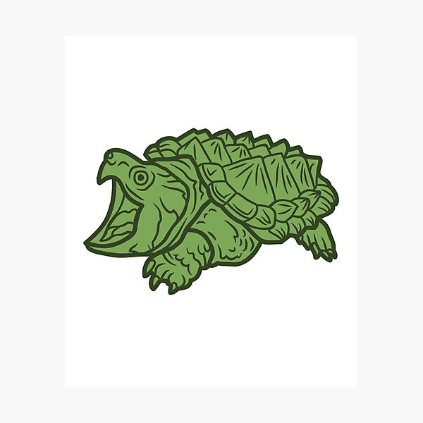 Item preview, Alligator Snapping Turtle Reptile Wildlife designed and sold by wassim sadiki.