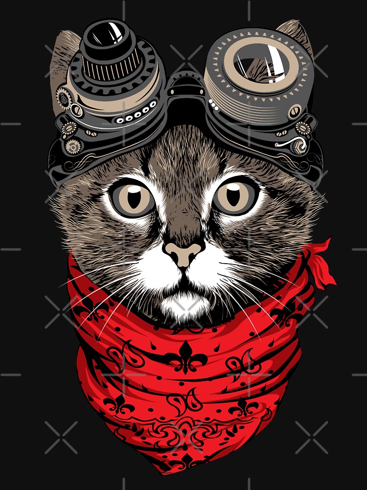 “Cat Punk” T-shirt for Sale by jama777 | Redbubble | cat cat cat cat