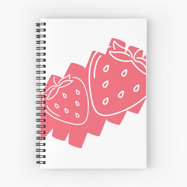 Item preview, Two white strawberries drawing on a pink background designed and sold by Polunytsya.