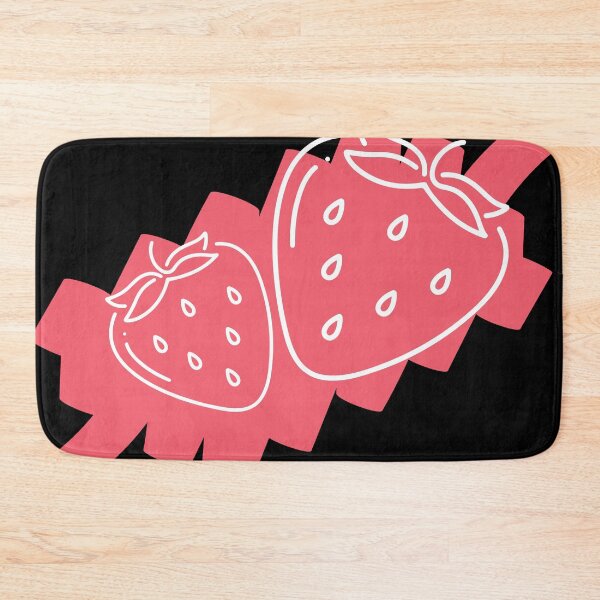 Item preview, Two white strawberries drawing on a pink background designed and sold by Polunytsya.
