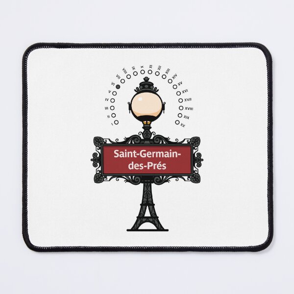 Item preview, Paris France Metro Sign Eiffel Tower - Saint-Germain-des-Prés designed and sold by ClickForMore.