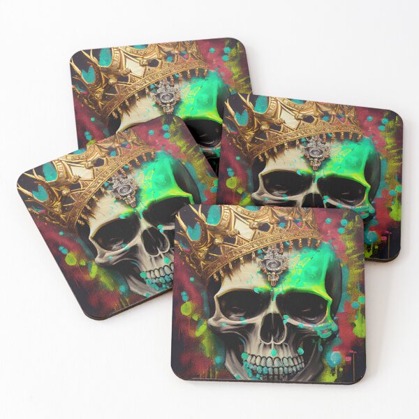 Item preview, Graffiti Style - Skull & Golden Crown Street Art designed and sold by The-Dark-Art.