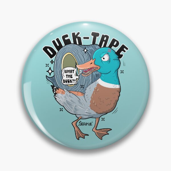 Item preview, Duck-tape duck pun designed and sold by SPIRIMAL.