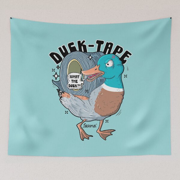 Item preview, Duck-tape duck pun designed and sold by SPIRIMAL.