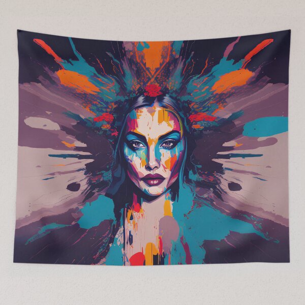 Item preview, Colorful Woman Art Female Portrait  designed and sold by Blok45.
