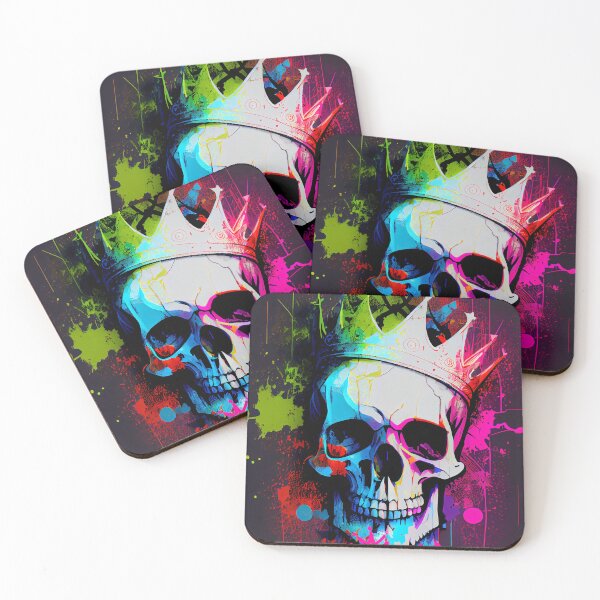 Item preview, Graffiti Style - Skull & Golden Crown Street Art designed and sold by The-Dark-Art.