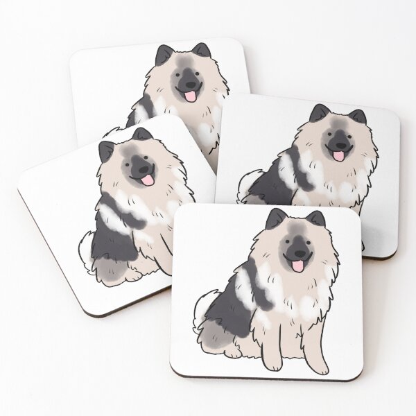 Item preview, Keeshond dog cute illustration  designed and sold by Yarafantasyart.