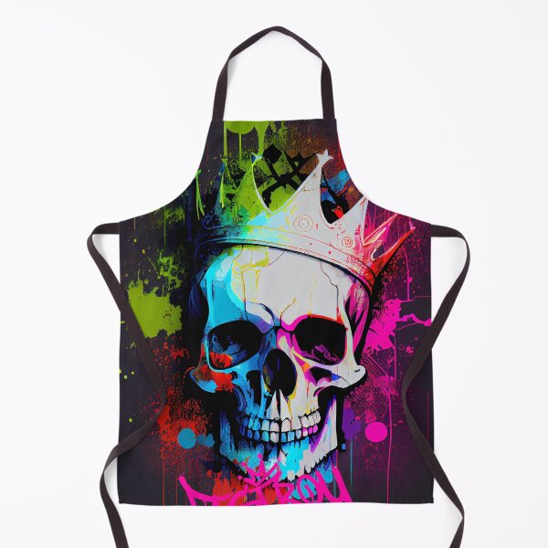 Item preview, Graffiti Style - Skull & Golden Crown Street Art designed and sold by The-Dark-Art.