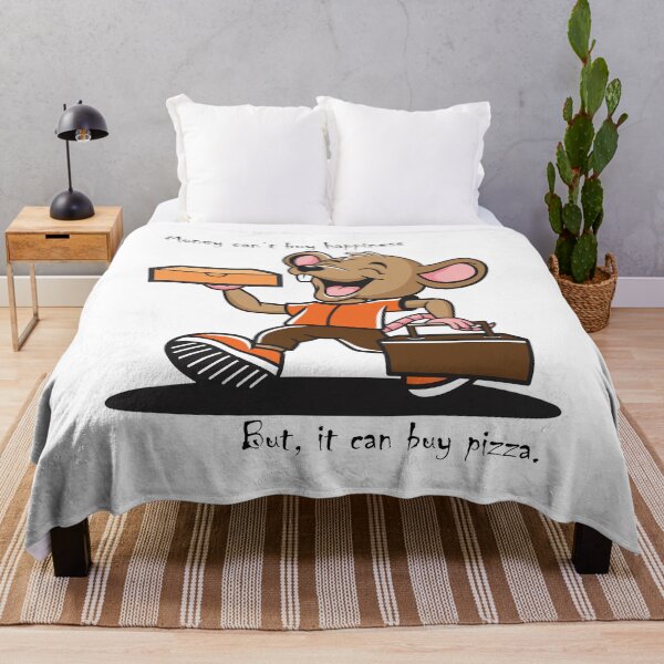 Item preview, Money can’t buy happiness, But it can buy pizza. designed and sold by Crafty-Hawk.