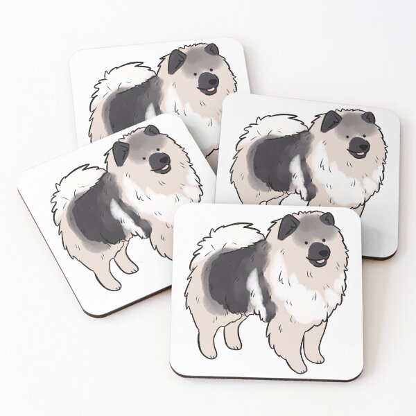 Item preview, Keeshond dog cute illustration  designed and sold by Yarafantasyart.