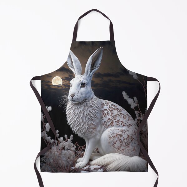 Item preview, white hare 10 designed and sold by thewandswant.