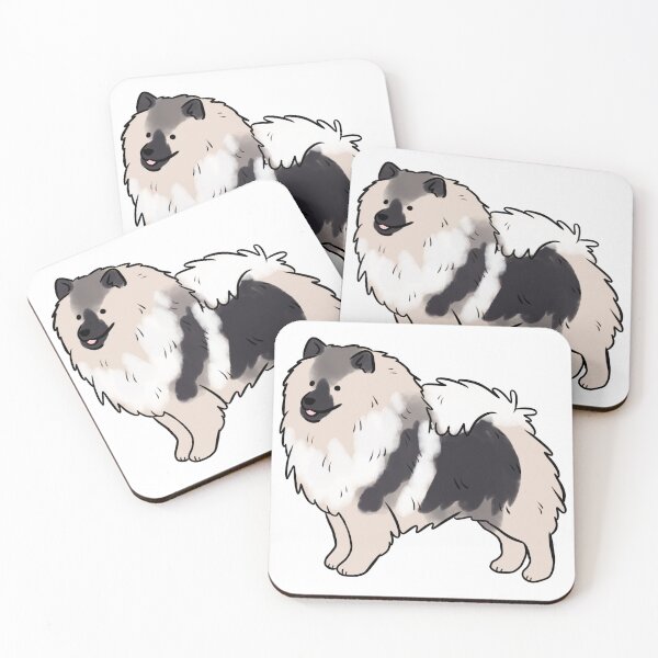 Item preview, Keeshond dog cute illustration  designed and sold by Yarafantasyart.